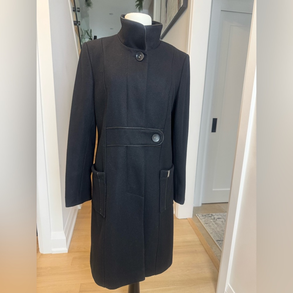 ME-JAY Wool Blend Coat Black – Size 14 - Picture 2 of 12